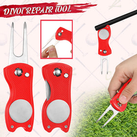 Syhood portable red golf accessories case for organized transport.