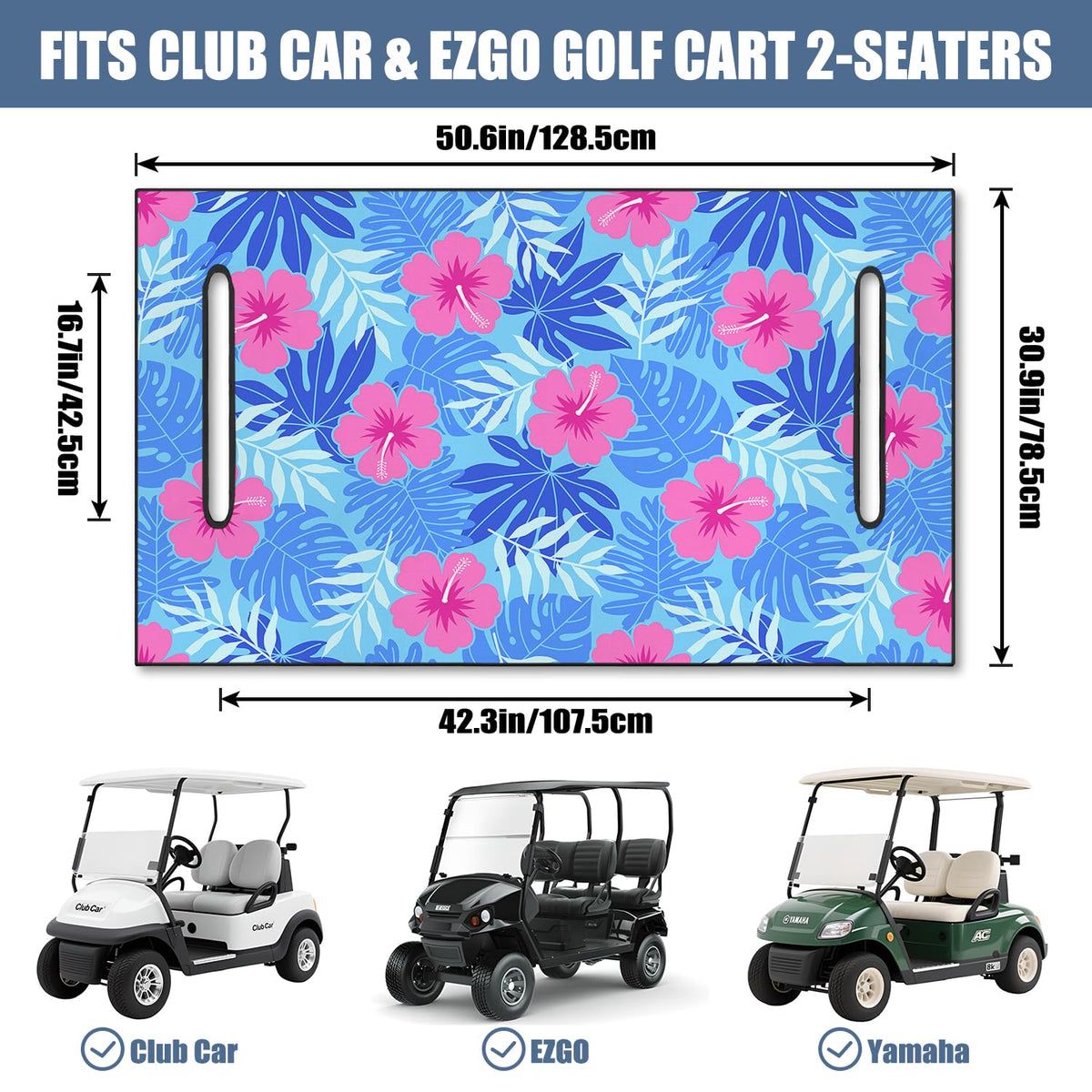 syienasdk 2-seat golf cart seat towel blanket protects two seats from dust and sweat