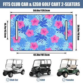 syienasdk 2-seat golf cart seat towel blanket protects two seats from dust and sweat