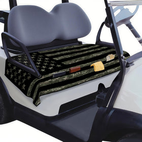 Syienasdk American Flag seat cover for 2-seat golf carts with protective fit