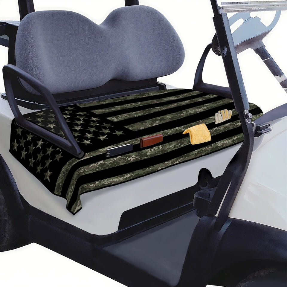 Syienasdk American Flag seat cover for 2-seat golf carts with protective fit