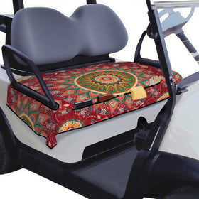 Syienasdk Boho golf cart seat cover; fits 51 x 31 inches and protects seats.