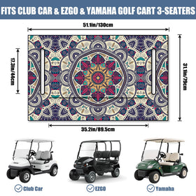 Syienasdk boho seat cover four front pockets provide convenient storage