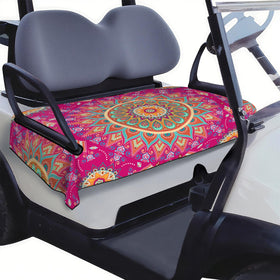Syienasdk Boho golf cart seat cover with pattern adds style and protects seats