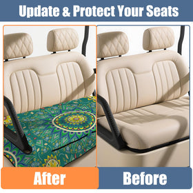 Syienasdk gift ready Boho pattern on golf cart seat cover