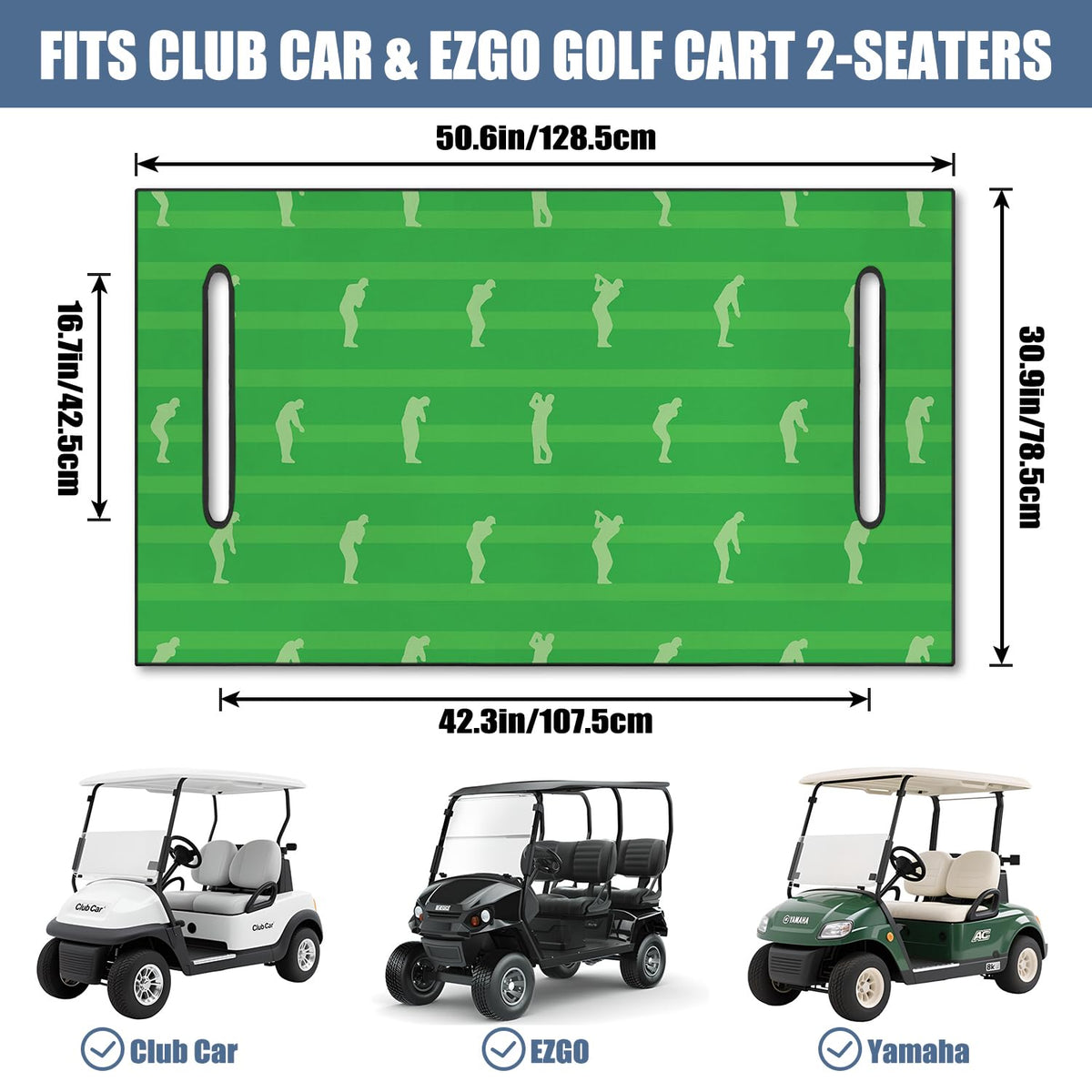 syienasdk 2-seat cover fits most carts and keeps seats clean and protected.