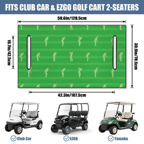 syienasdk 2-seat cover fits most carts and keeps seats clean and protected.