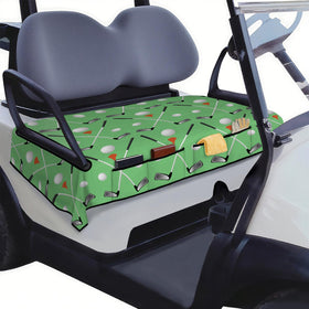 Syienasdk golf cart seat cover with 4 front pockets offering quick access on the course.