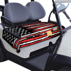 syienasdk golf cart seat cover with American flag pattern protects seats and adds style.