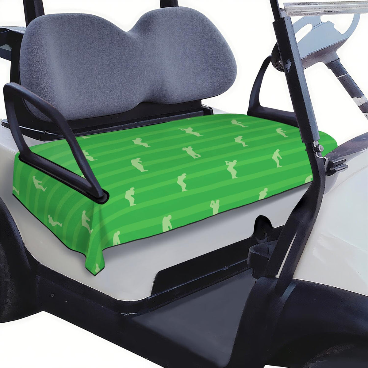 syienasdk golf cart seat cover breathable fabric protects seats from dust and wear.