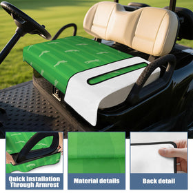 syienasdk golf cart seat cover breathable, washable fabric for year-round comfort.