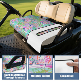 syienasdk golf cart seat cover easy installation with armrest holes