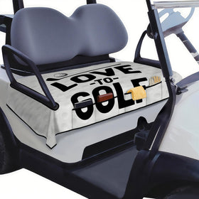 Syienasdk golf cart seat cover with 4 front pockets for easy on-the-go storage.