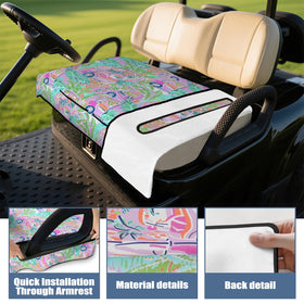 Syienasdk 51x31 inch blanket laid across a two-seat golf cart.
