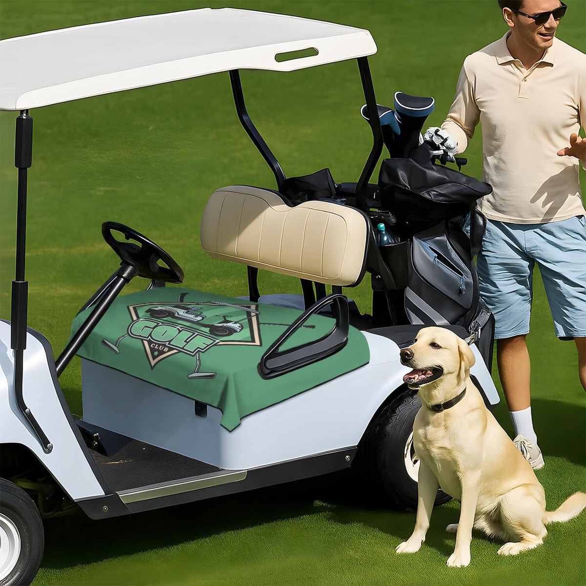 Syienasdk washable, quick-clean seat cover for busy golfers