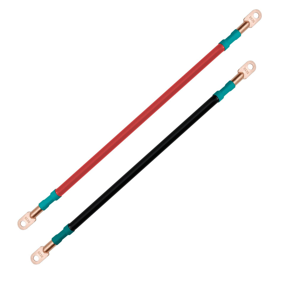 SYOWADA 36ft black cable end connection for secure battery terminals.
