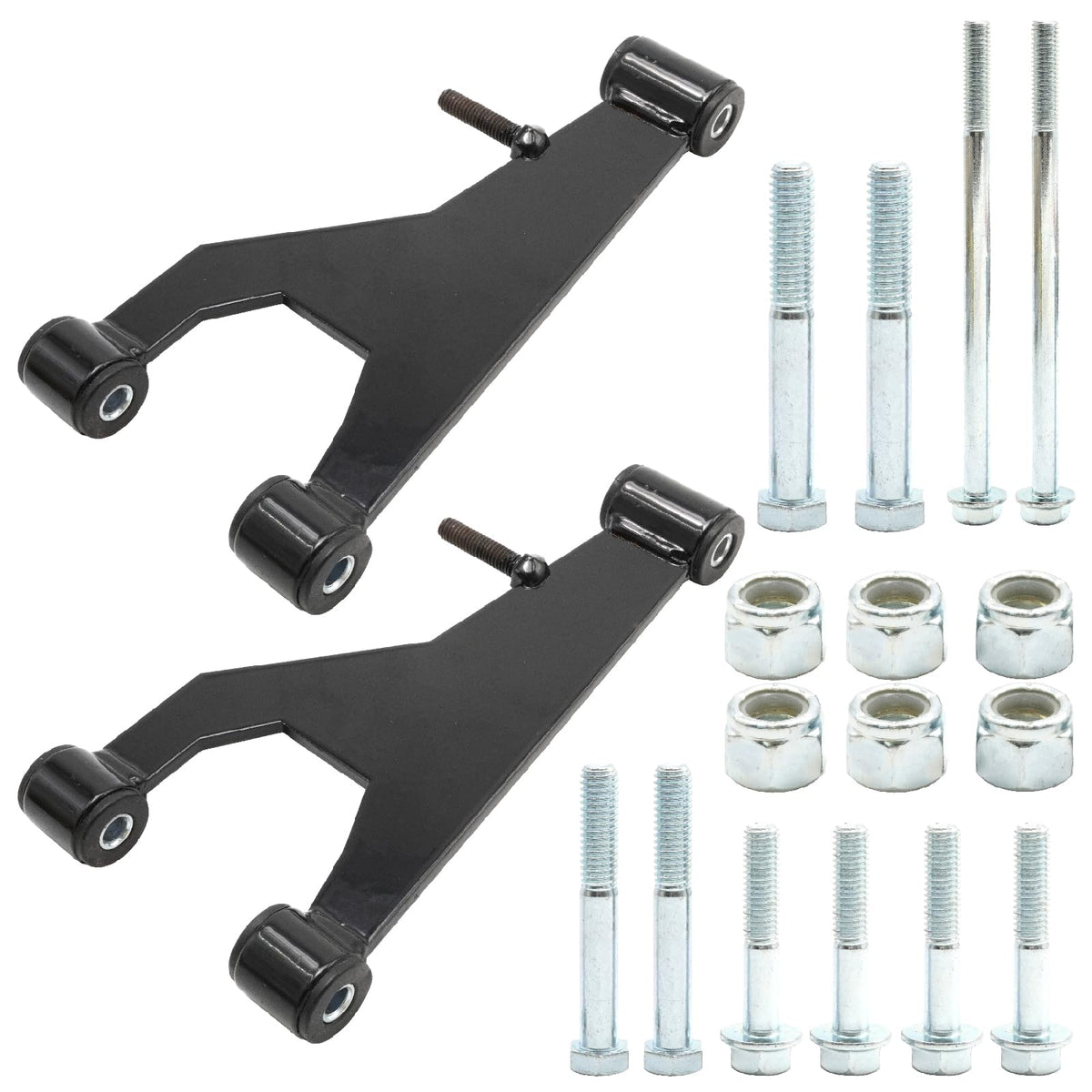 SYOWADA golf cart front suspension diagram illustrates replacement fitment.