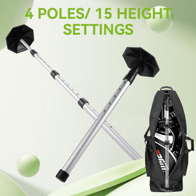 Sysdmno universal compatibility with soft and hard golf travel cases.
