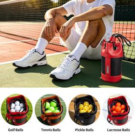T-carbon compact ball holder size 4.1 by 7.8 inches suits golf, pickleball, and tennis essentials.