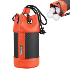 T-carbon golf valuables pouch with carbon fiber texture for durable on-course storage.