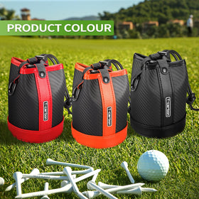 Compact golf essentials inside the T-carbon pouch illustrating organized storage.