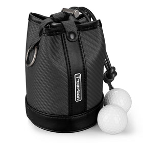 T-carbon Travel Gear Golf Pouch front view with easy-access design for quick on-course essentials.