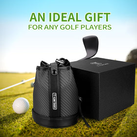 Packaging display of the T-carbon Travel Gear pouch, gift-ready presentation.