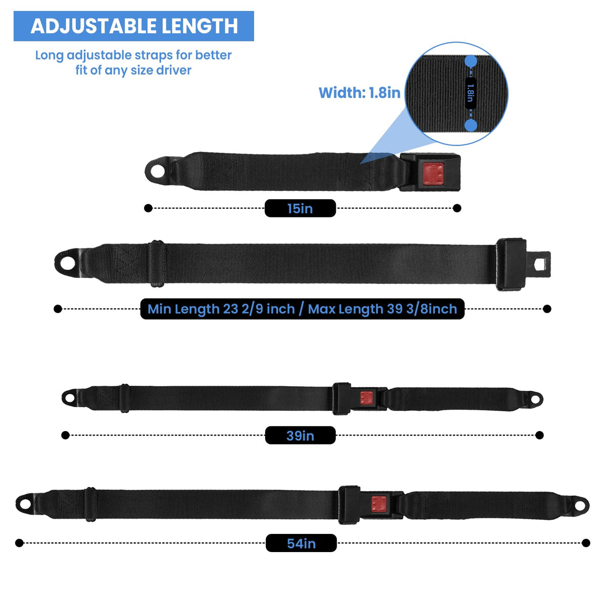 T.Chilyn golf cart seat belt rear installation enhances rear passenger safety.