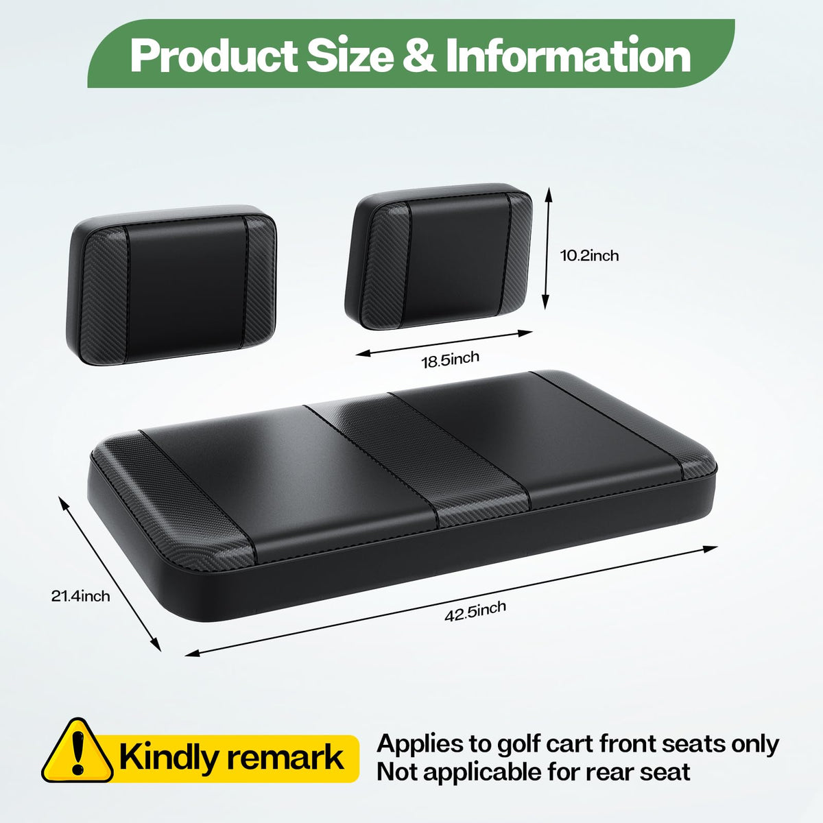 T TGBROS anti-scratch durable cover for Yamaha G22 front seats