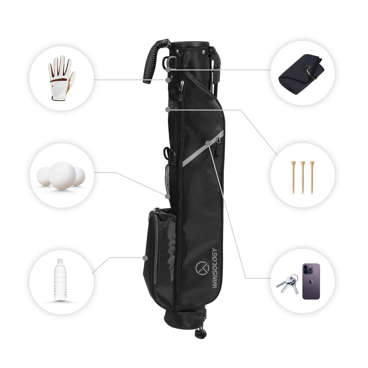 T WINSOLOGY large beverage cooler pocket for drinks on the go
