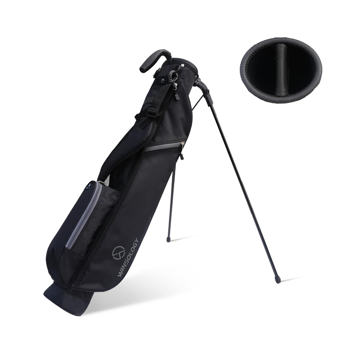 T WINSOLOGY small golf bag top divider protects clubs during transit
