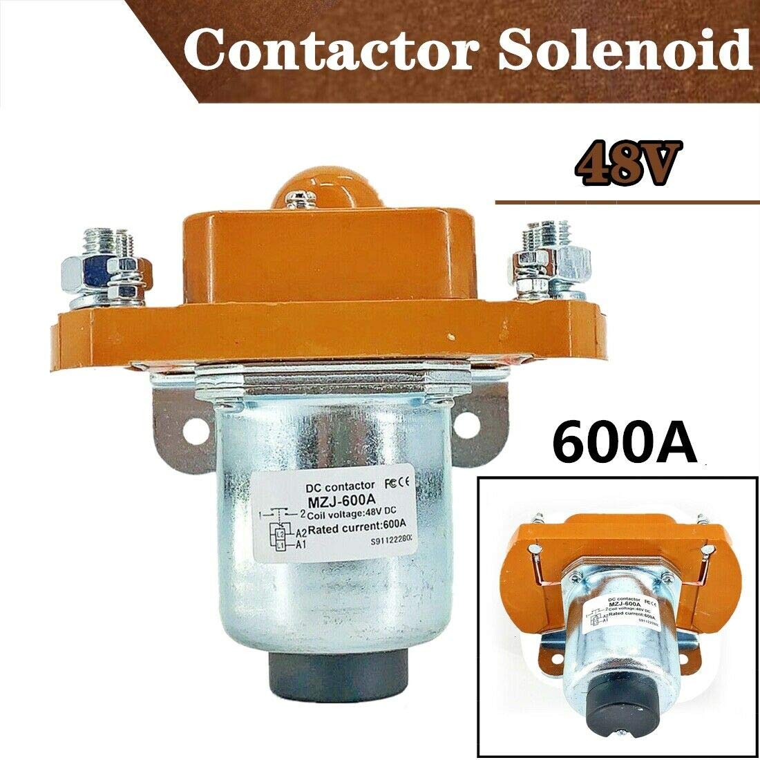 TABODD MZJ-600A contactor side view showing sturdy terminals