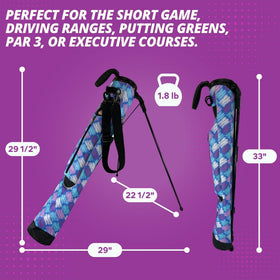 Taboo Fashions posh blue design adds stylish flair on the course.