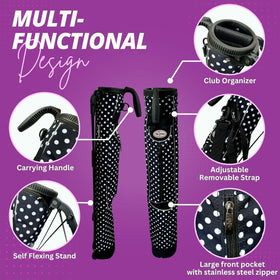 Taboo Fashions Sunday bag dual AutoFlex legs keep it upright