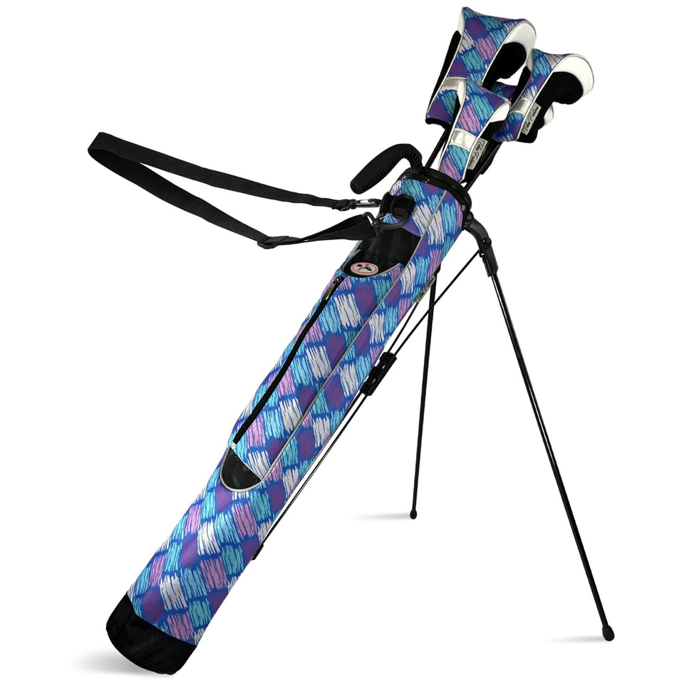 Taboo Fashions Sunday bag with self-flexing stand for stable on-course setup.