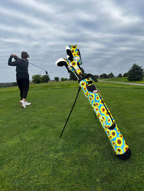 Taboo Fashions Sunday golf bag front pocket for quick access to gear