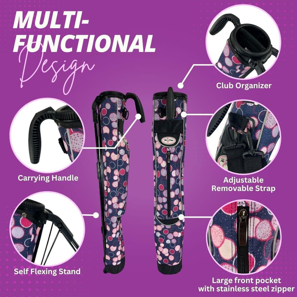 Taboo Fashions Sunday bag standing with AutoFlex legs on the range