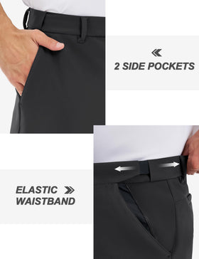TACVASEN black dress pants 4-way stretch for easy movement