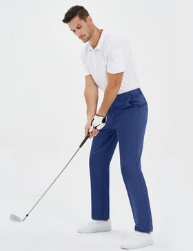 TACVASEN winter golf pants in action on course, staying warm and dry