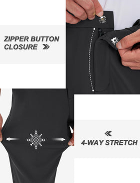 TACVASEN Dress pants with multiple pockets for essentials during travel