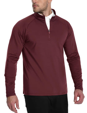 TACVASEN wine red back view highlighting coverage and cozy fleece warmth.