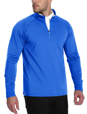 TACVASEN blue raglan sleeves enabling full range of motion