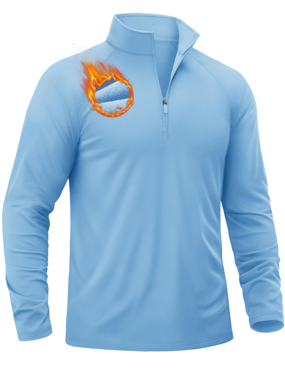 Tacvasen quarter-zip pullover front view for easy layering during golf and activities.
