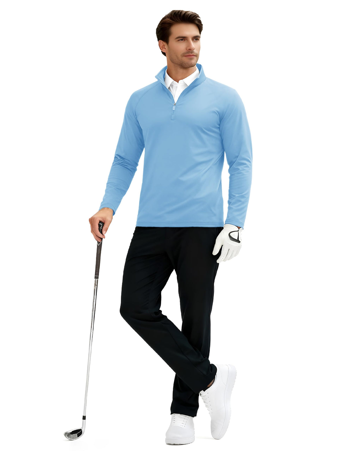 Tacvasen raglan sleeves allow full range of motion during active wear.