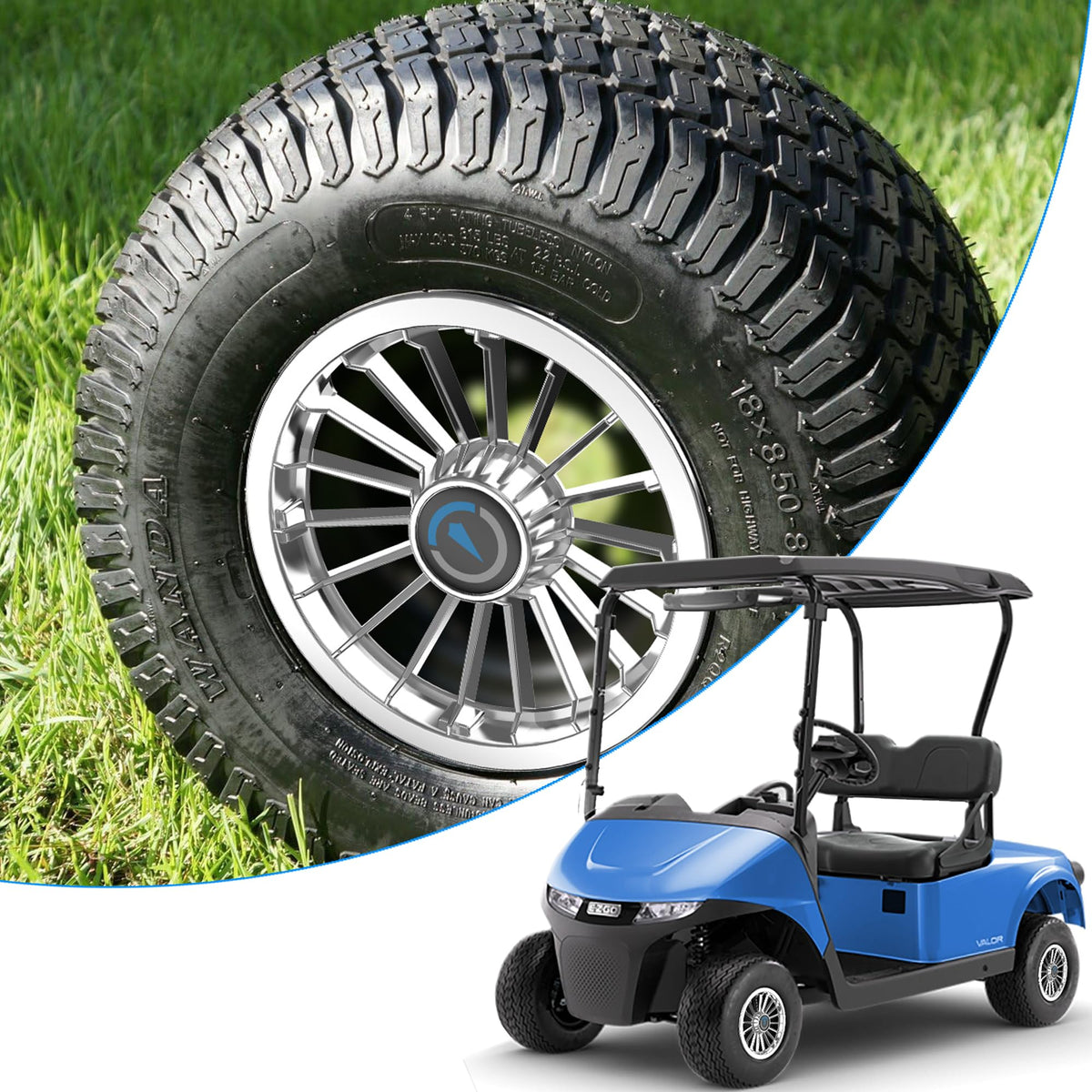 TakeLook 8-inch wheel cover enhances wheel aesthetics with a sleek finish