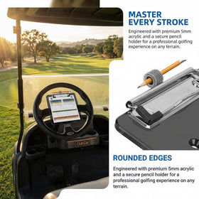 TakeLook clear 5mm acrylic scorecard holder keeps cards visible