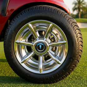 TakeLook durable hub caps deliver lasting style on various carts