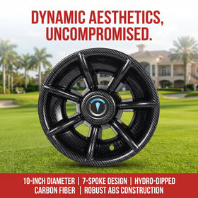 Easy snap-in installation demonstrated by lining up with the tire air valve.