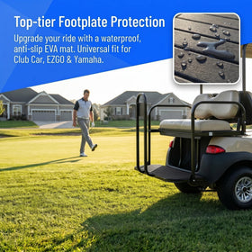 TakeLook EVA-teak-sheets provide comfortable grip on footwell surfaces