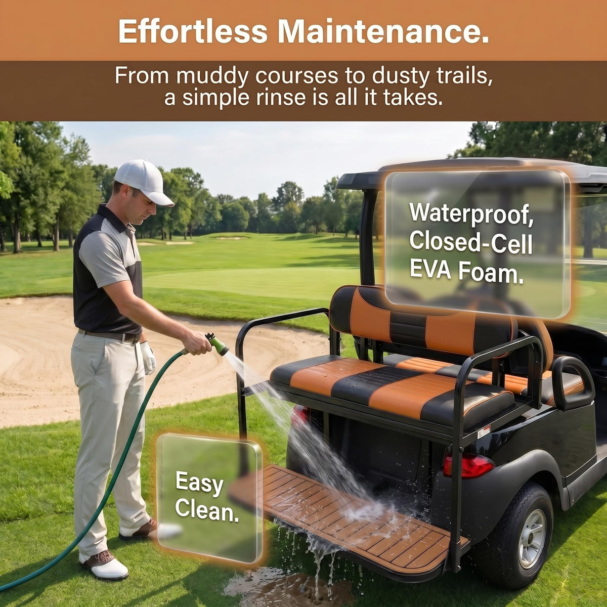 TakeLook rear seat mat supports grip in both wet and dry rides.